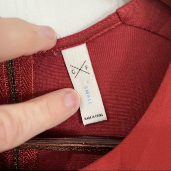 Gentle Fawn size small Sleeveless Burgundy Dress - Picture 5 of 11